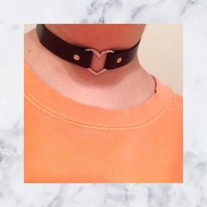 Black Heart Choker from Spencer's
